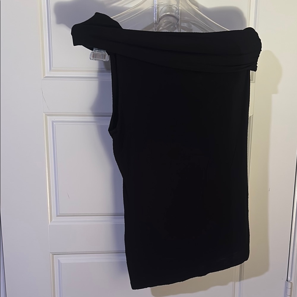 Misope Black Asymmetrical Pencil Skirt Mini